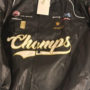 Aelfric Eden Black Jacket with Gold Details